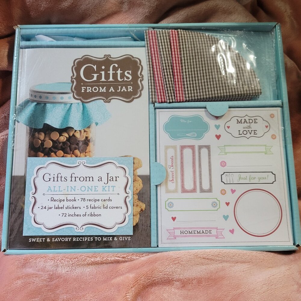 Gifts from a Jar All-in-One Kit Recipe Book Decor & More Canning Project Set NIP